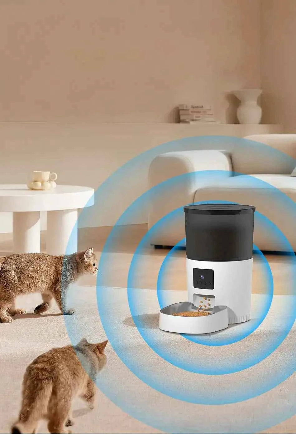 Distributeur de croquettes automatique avec caméra 720P-3L