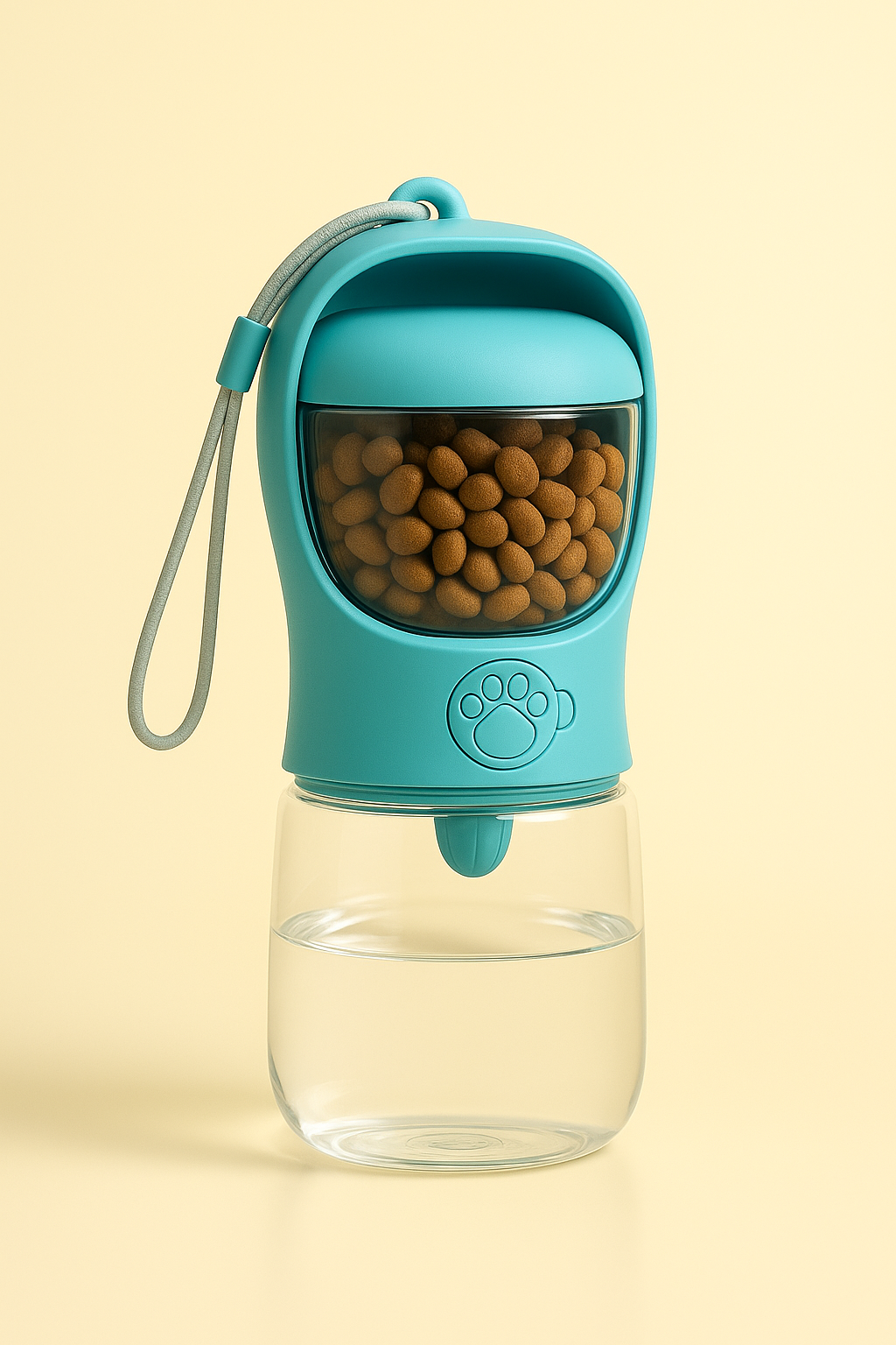 Bouteille portable avec stockage de nourriture et d'eau