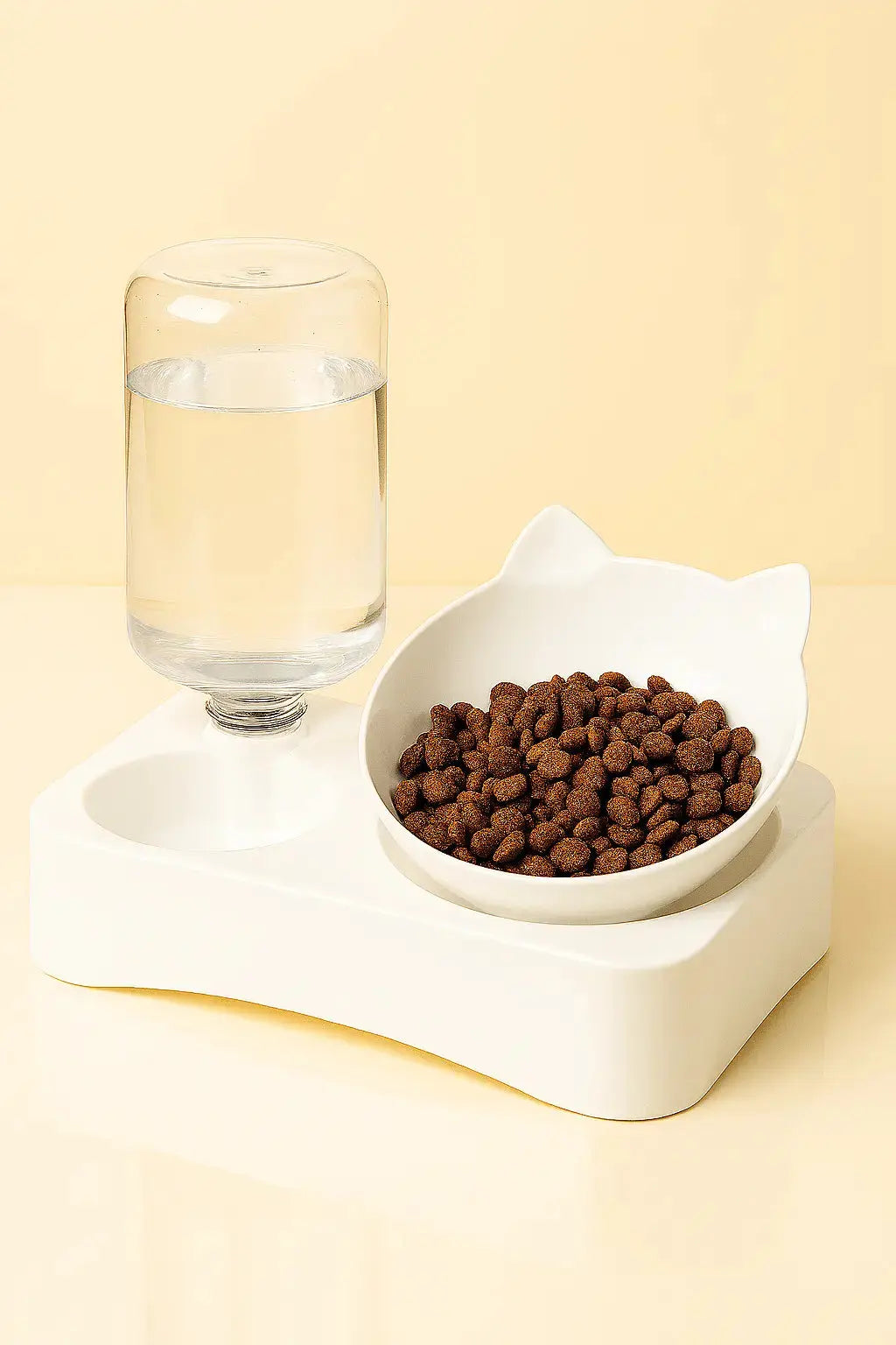 Bols Doubles Incliné avec Distributeur d'Eau Lifecatlike