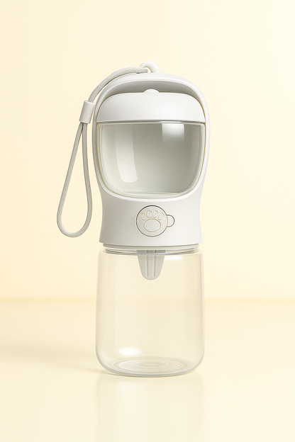 Bouteille portable avec stockage de nourriture et d'eau