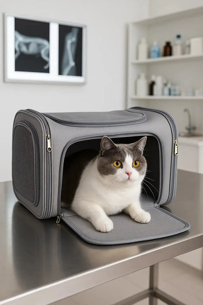 Sac de transport pour chat souple Lifecatlike