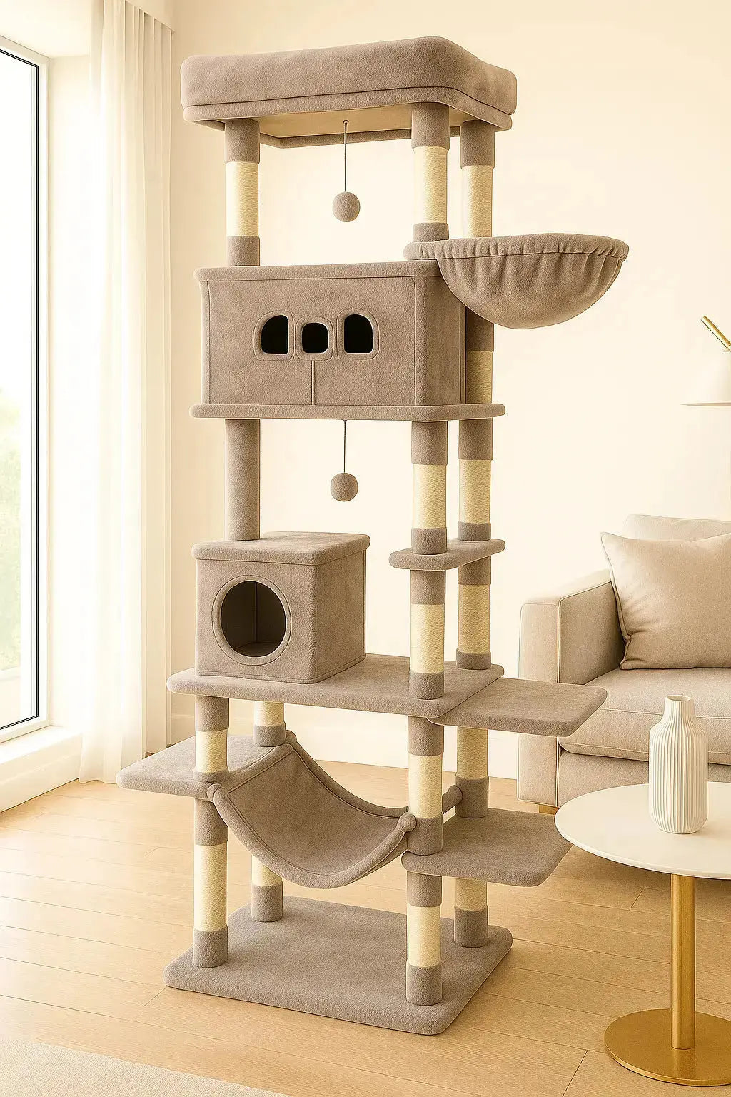 Grand Arbre à Chat–Tour Multi-Niveaux Lifecatlike