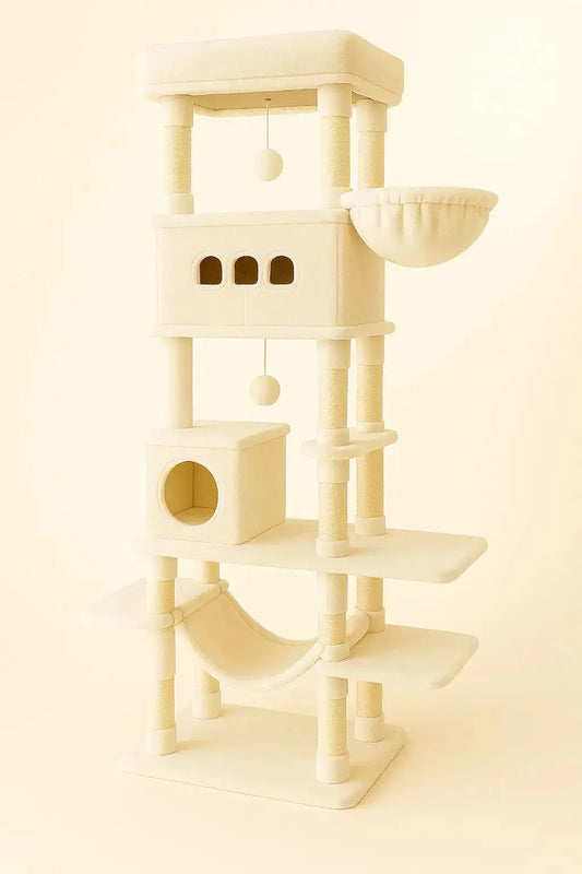 Grand Arbre à Chat–Tour Multi-Niveaux Lifecatlike