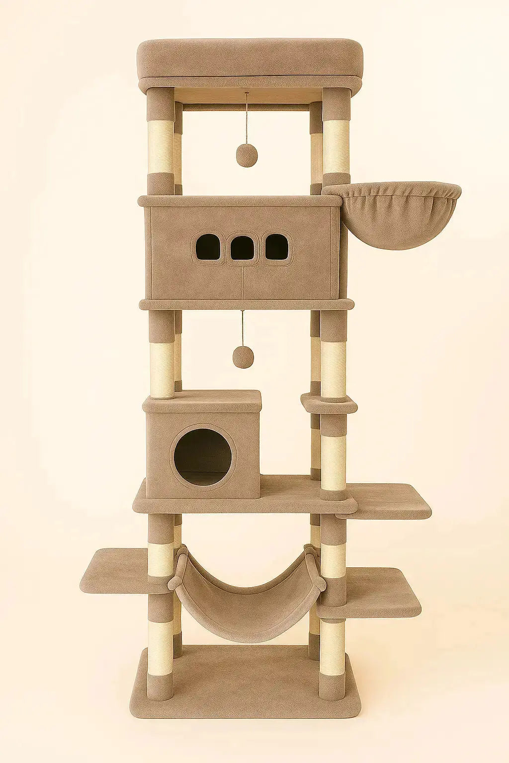 Grand Arbre à Chat–Tour Multi-Niveaux Lifecatlike