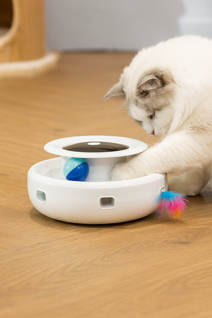 Jouet pour chat automatique 2-en-1