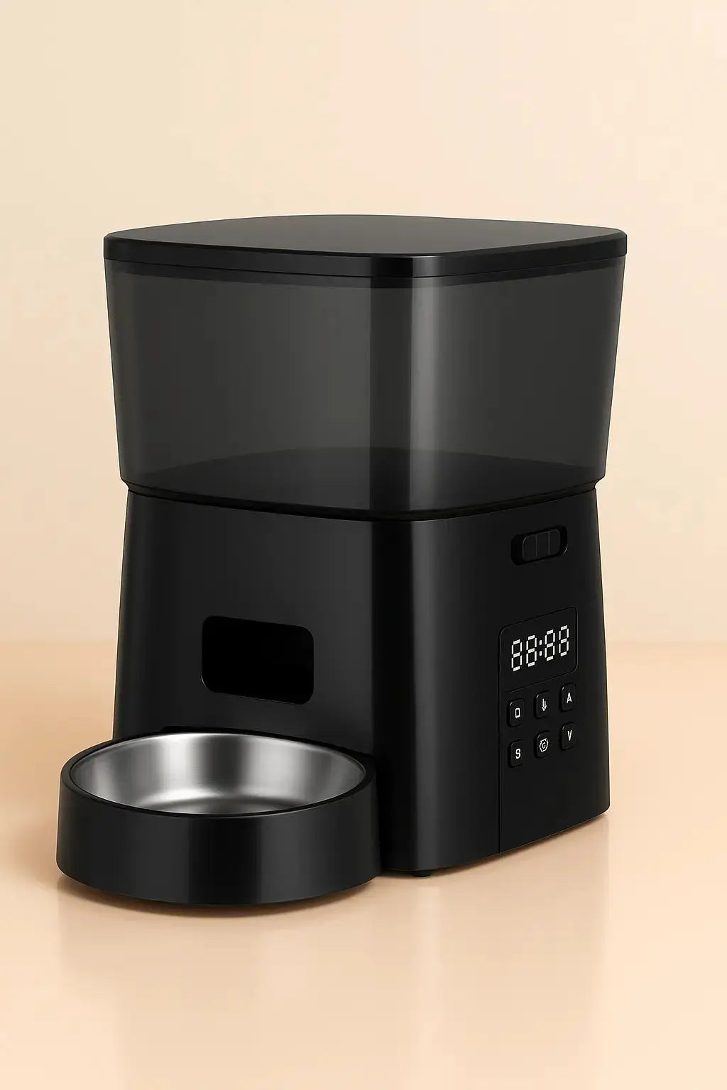 Distributeur intelligent de croquettes pour chat 2L avec bouton Lifecatlike