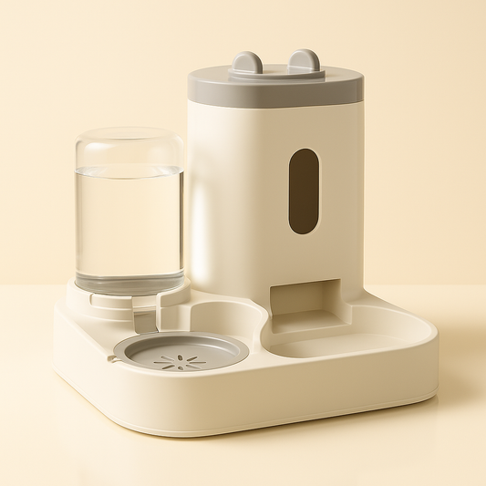 Distributeur d'Eau et Croquettes à Gravité, Grande Capacité