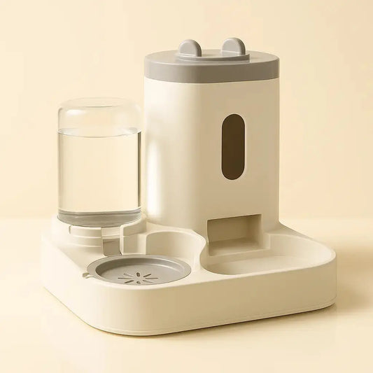 Distributeur d'Eau et Croquettes à Gravité, Grande Capacité Lifecatlike