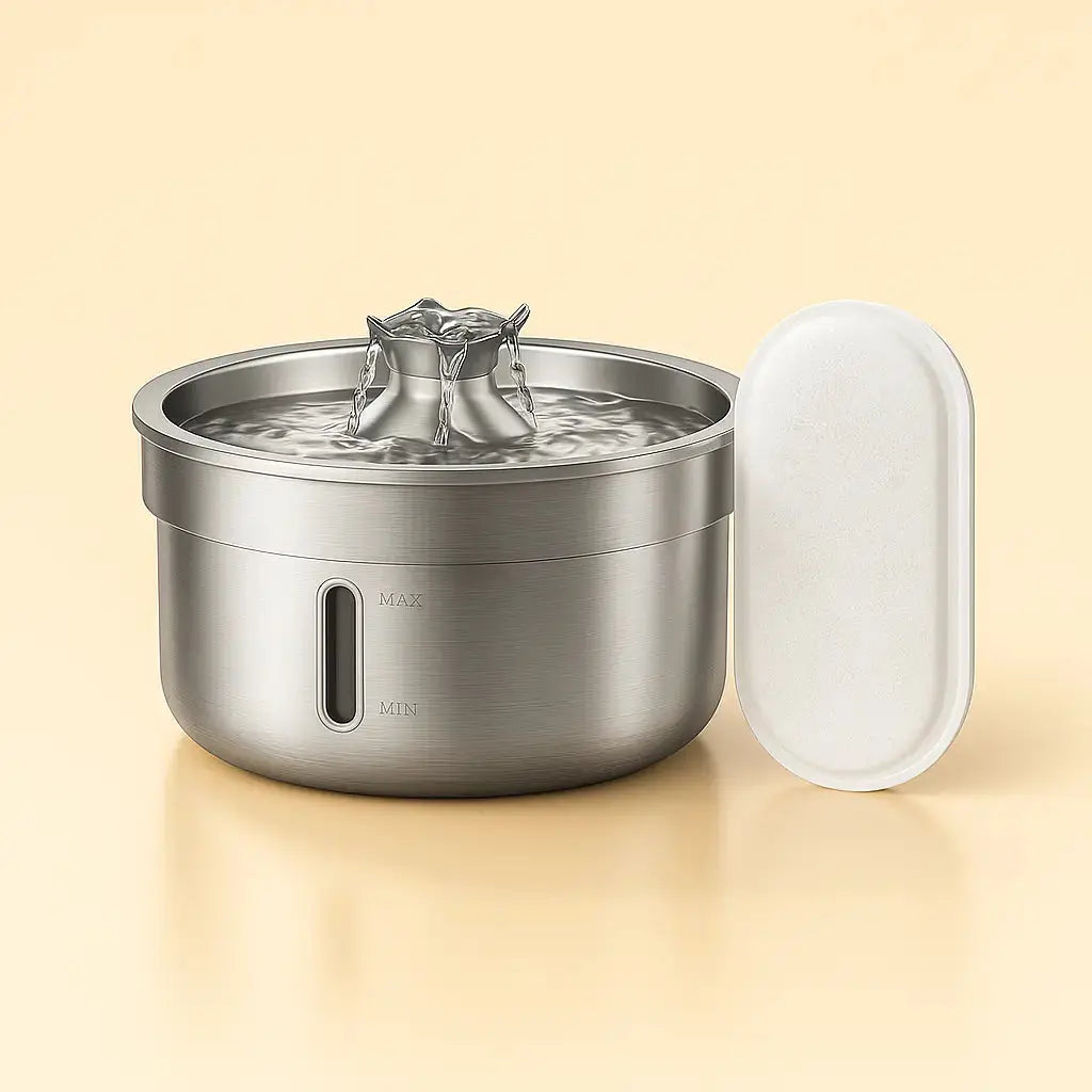 Lot de Filtres pour Fontaine à eau en acier inoxydable 2L Lifecatlike