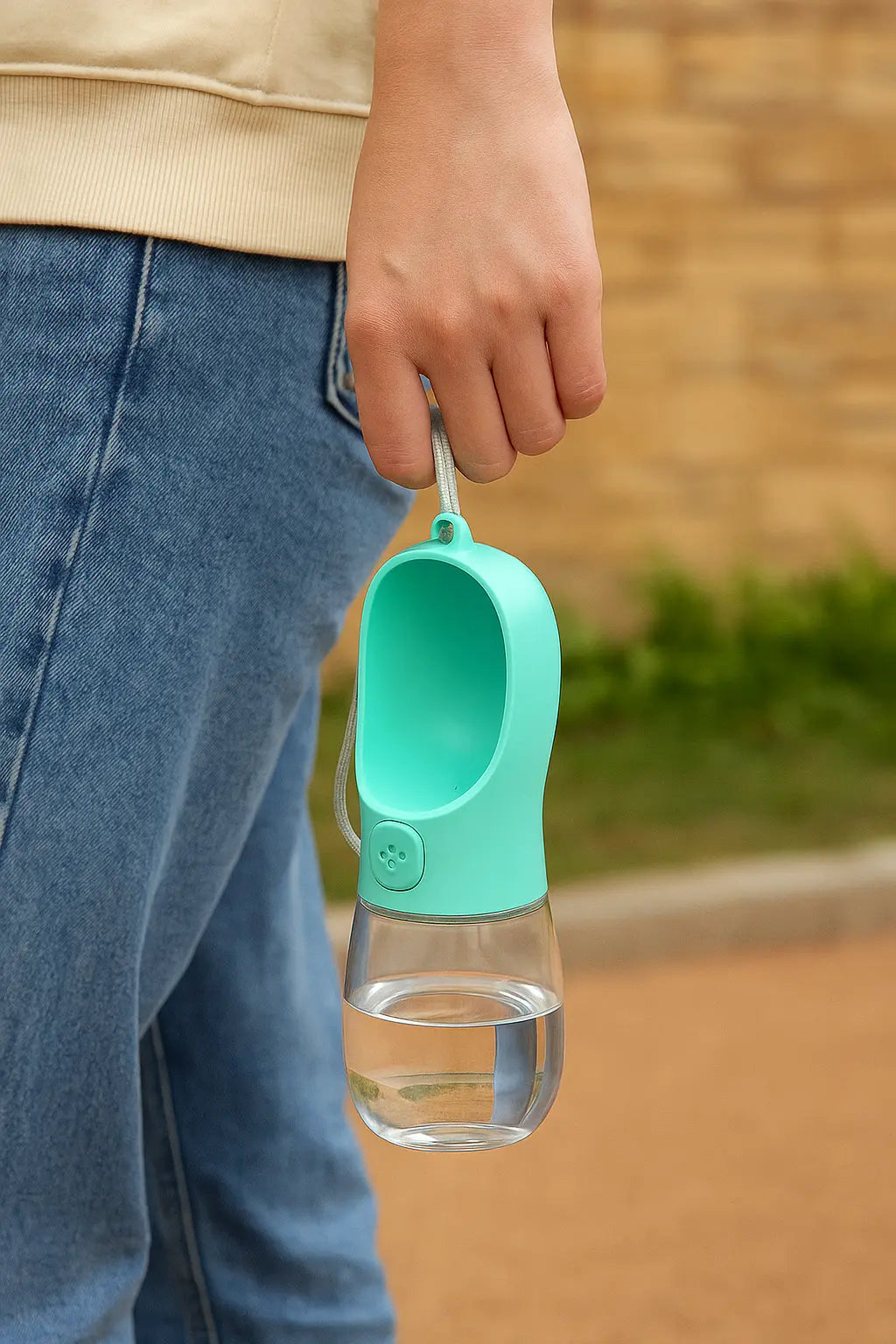 Bouteille d'’eau transportable pour chat