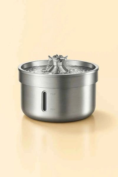 Fontaine pour chat en acier inoxydable automatique 2L